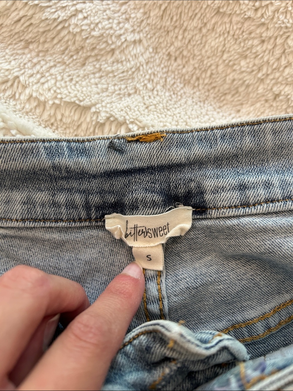 High-Rise Light Blue Straight Leg Jeans - Picture 3 of 5